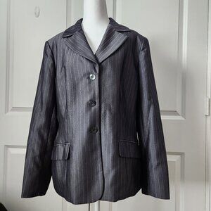 Jones New York Women's Gray 2 pc Pin Stripe Pant Suit